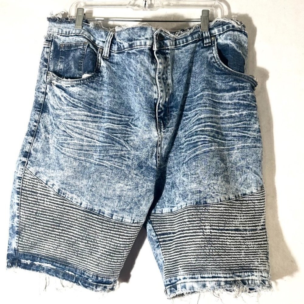 Paper Denim & Cloth Anthropologie Mens Shorts Size 46 Distressed Jeans Acid Wash